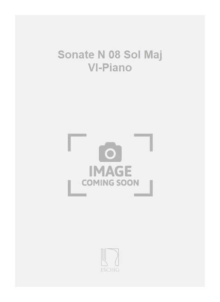Sonate N 08 Sol Maj Vl-Piano